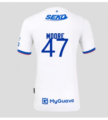 Rangers Mikey Moore #47 Venkovní Dres 2025-26 Krátký Rukáv